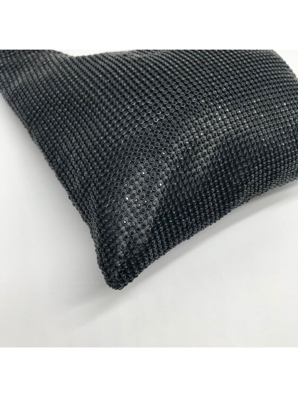 Aqua Black Rhinestone Mesh Tote Bag - Picture 9 of 11